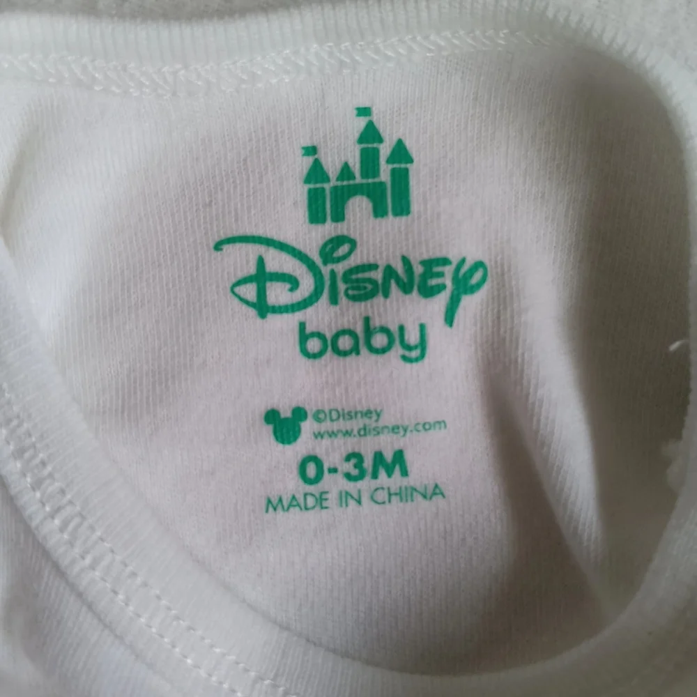 Disney Mickey Mouse White and Gray Kids Matching Set 0-3M and 3/6M